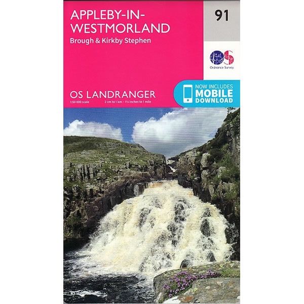 OS Landranger Map 91, Appleby-in-Westmorland