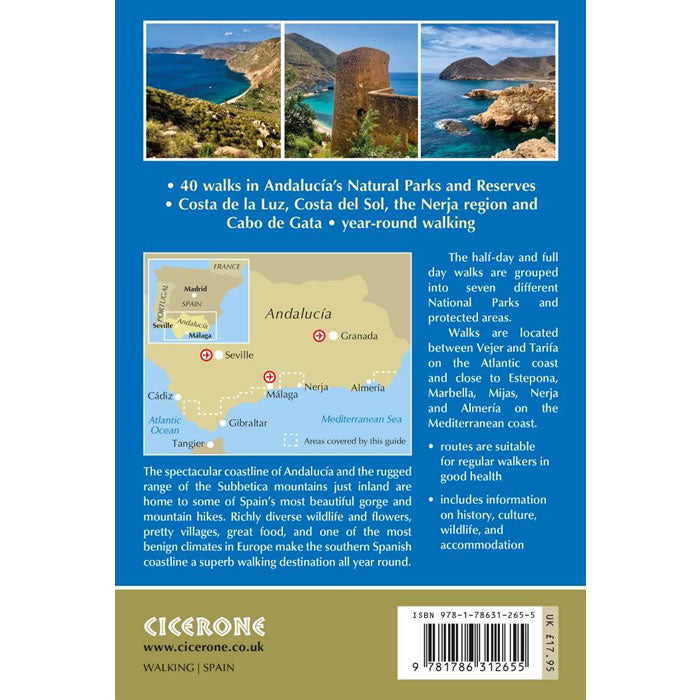 Coastal Walks in Andalucia Guidebook - rear cover