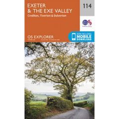 OS Explorer 114 - Exeter and The Exe Valley Map