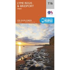 OS Explorer 116 - Lyme Regis and Bridport Map