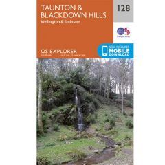 OS Explorer 128 - Taunton and Blackdown Hills Map