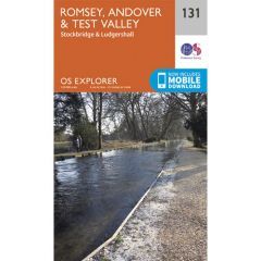 OS Explorer 131 - Romsey and Andover Map