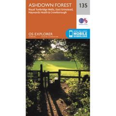 OS Explorer 135 - Ashdown Forest Map