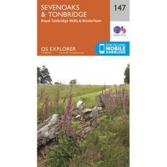 OS Explorer 147 - Sevenoaks and Tonbridge Map