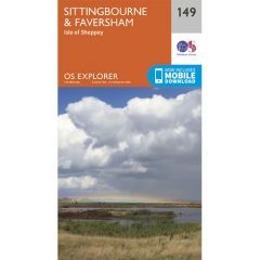 OS Explorer 149 - Sittingbourne and Faversham Map
