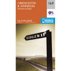 OS Explorer 169 - Cirencester and Swindon Map
