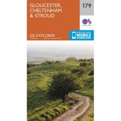 OS Explorer 179 - Gloucester, Cheltenham and Stroud Map