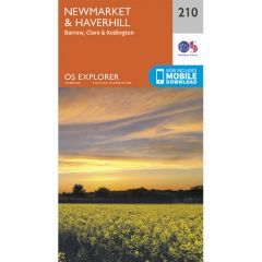 OS Explorer 210 - Newmarket and Haverhill Map