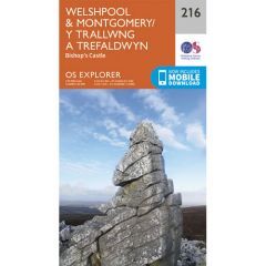 OS Explorer 216 - Welshpool and Montgomery Map