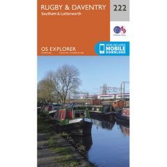 OS Explorer 222 - Rugby and Daventry Map