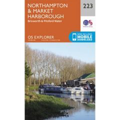 OS Explorer 223 - Northampton and Market Harborough Map