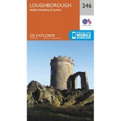 OS Explorer 246 - Loughborough Map