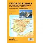 Picos de Europa Map - Central and Eastern Areas