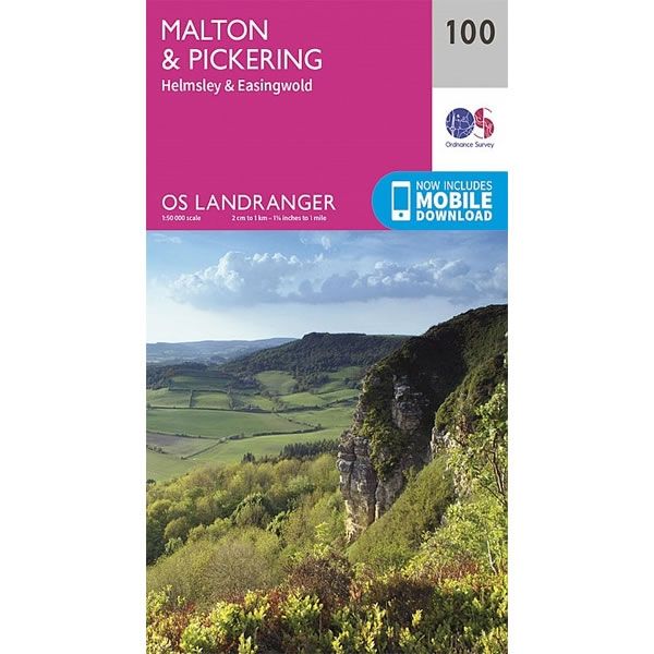 OS Landranger Map 100, Malton and Pickering, Helmsley and Easingwold