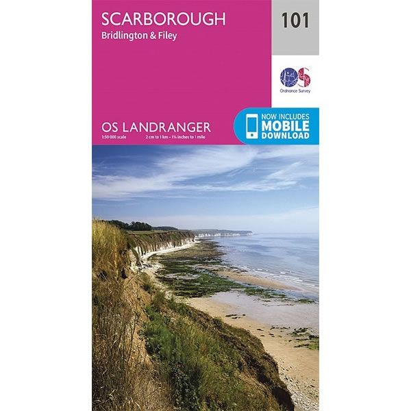 OS Landranger Map 101, Scarborough, Bridlington and Filey