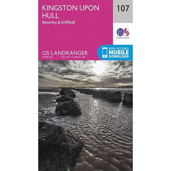 OS Landranger Map 107, Kingston upon Hull, Beverley and Driffield