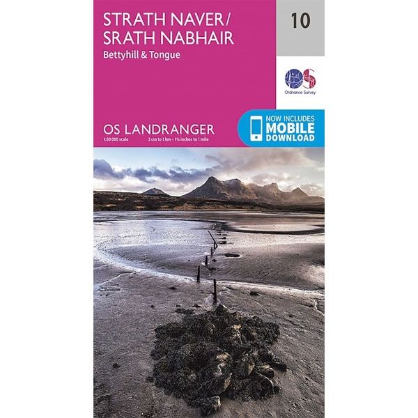 OS Landranger Map 10, Strathnaver, Bettyhill and Tongue