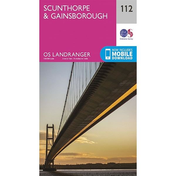 OS Landranger Map 112, Scunthorpe and Gainsborough