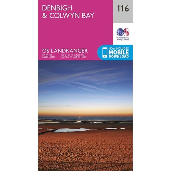 OS Landranger Map 116, Denbigh and Colwyn Bay