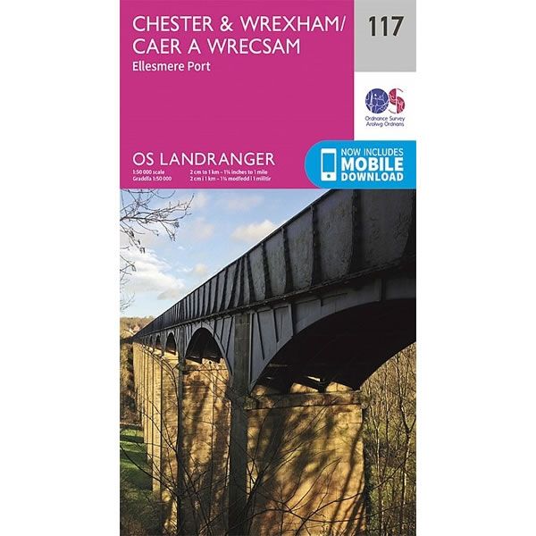 OS Landranger Map 117, Chester and Wrexham, Ellesmere Port