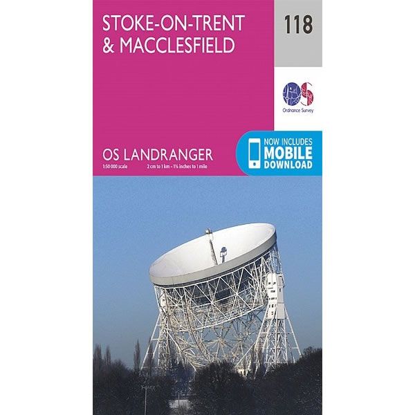 OS Landranger Map 118, Stoke-on-Trent and Macclesfield