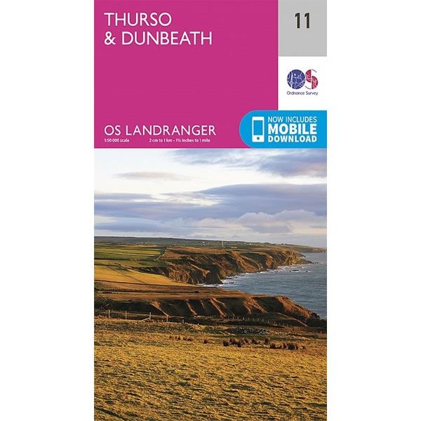 OS Landranger Map 11, Thurso and Dunbeath