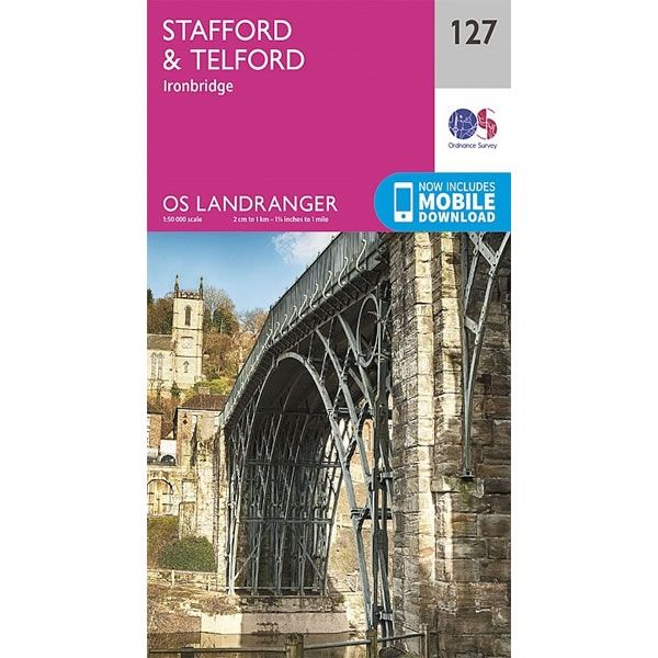 OS Landranger Map 127, Stafford and Telford, Ironbridge