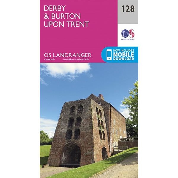 OS Landranger Map 128, Derby and Burton upon Trent