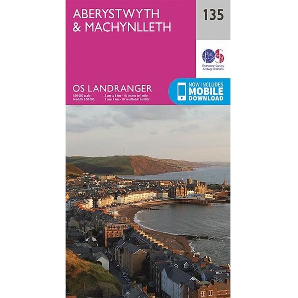 OS Landranger Map 135, Aberystwyth and Machynlleth