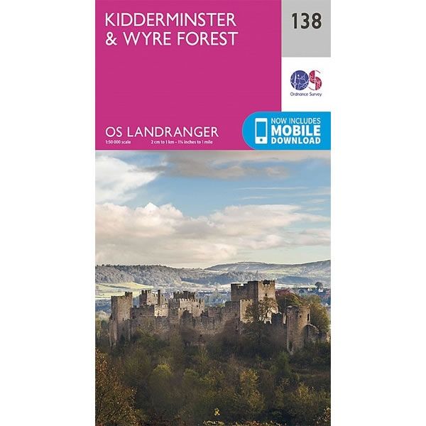 OS Landranger Map 138, Kidderminster and Wyre Forest