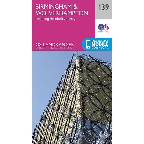 OS Landranger Map 139, Birmingham and Wolverhampton