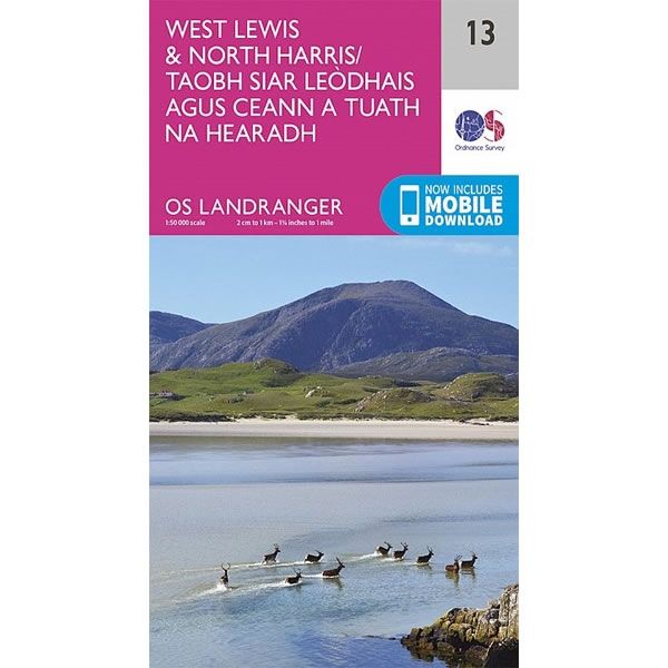 OS Landranger Map 13, West Lewis and North Harris