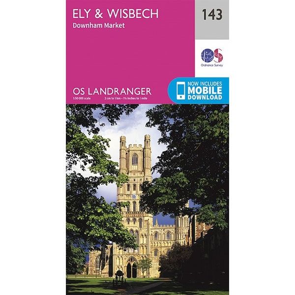 OS Landranger Map 143, Ely and Wisbech, Downham Market