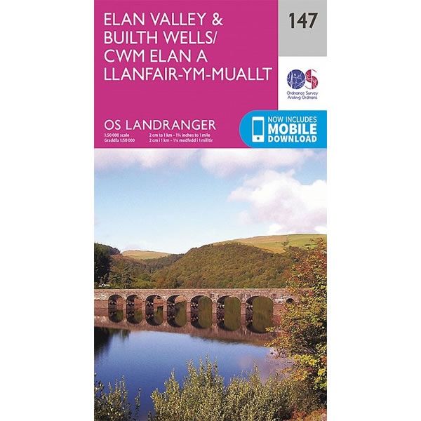 OS Landranger Map 147, Elan Valley and Builth Wells