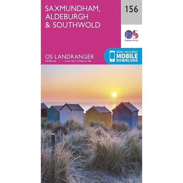 OS Landranger Map 156, Saxmundham, Aldeburgh and Southwold