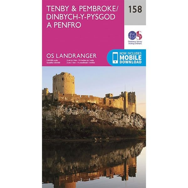 OS Landranger Map 158, Tenby and Pembroke