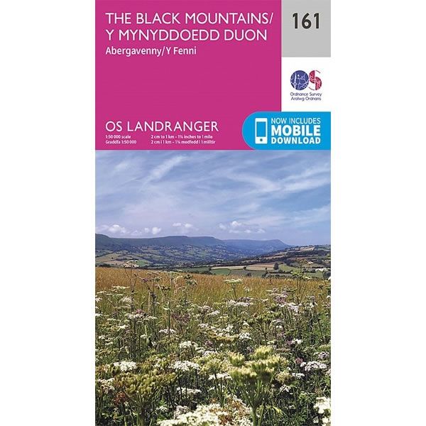 OS Landranger Map 161, The Black Mountains