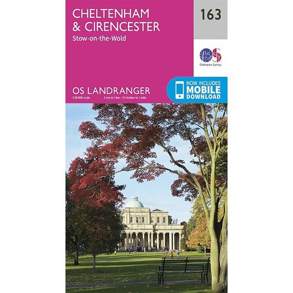 OS Landranger Map 163, Cheltenham and Cirencester, Stow-on-the-Wold