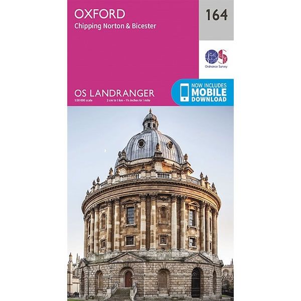 OS Landranger Map 164, Oxford, Chipping Norton and Bicester