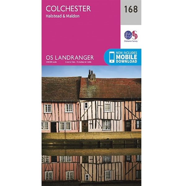 OS Landranger Map 168, Colchester, Halstead and Maldon