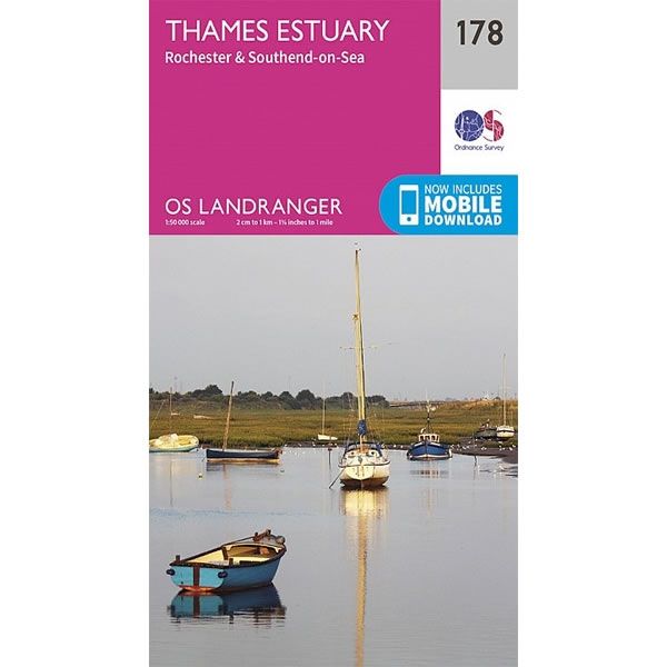 OS Landranger Map 178, Thames Estuary, Rochester and Southend-on-Sea