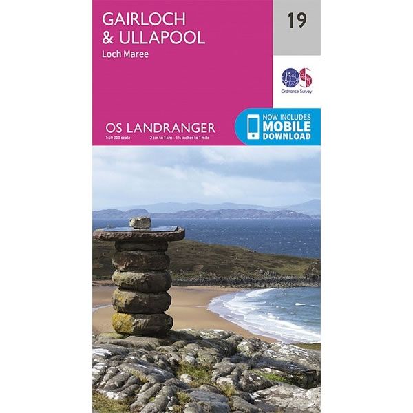 OS Landranger Map 19, Gairloch and Ullapool, Loch Maree