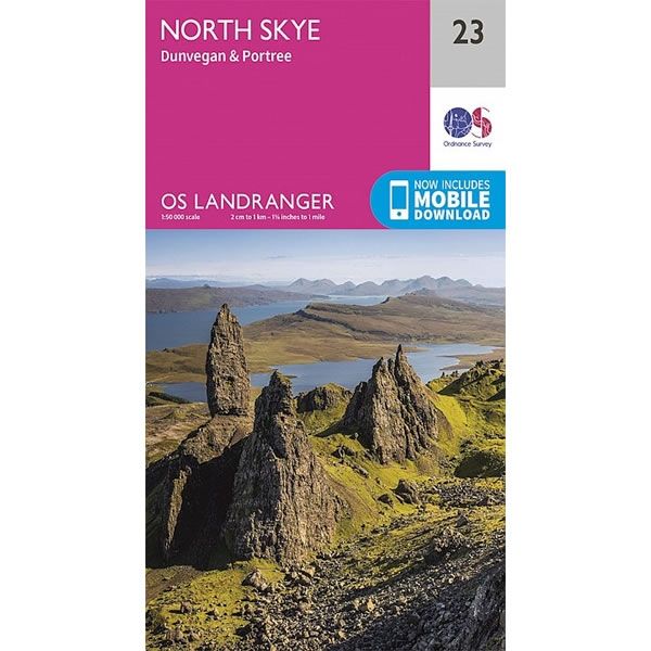 OS Landranger Map 23, North Skye, Dunvegan and Portree