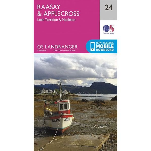 OS Landranger Map 24, Raasay and Applecross, Loch Torridon and Plockton