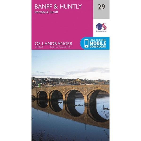 OS Landranger Map 29, Banff and Huntly, Portsoy and Turriff