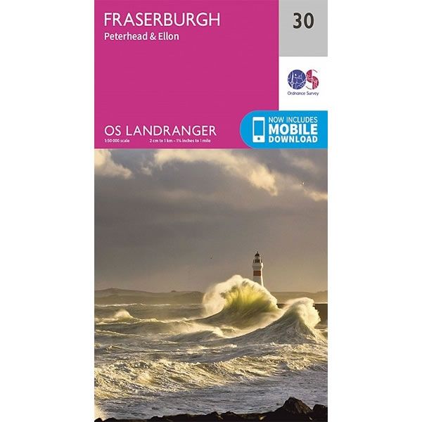 OS Landranger Map 30, Fraserburgh, Peterhead and Ellon