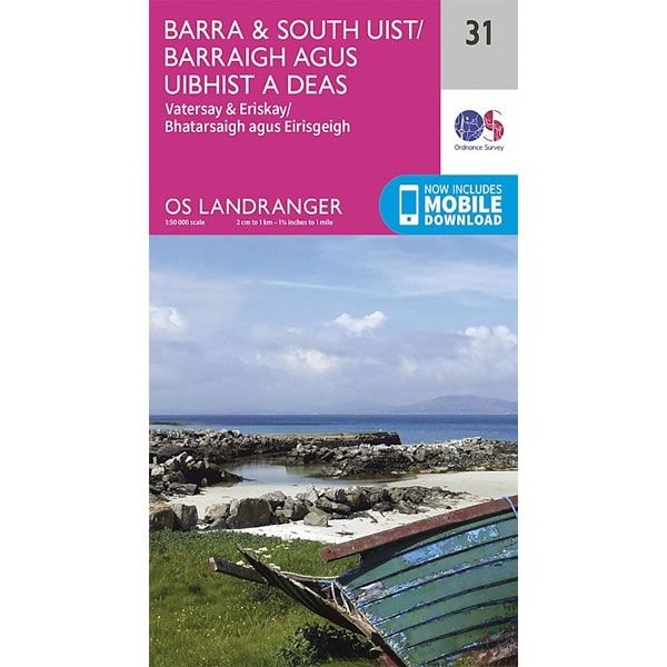 OS Landranger Map 31, Barra and South Uist, Vatersay and Eriskay