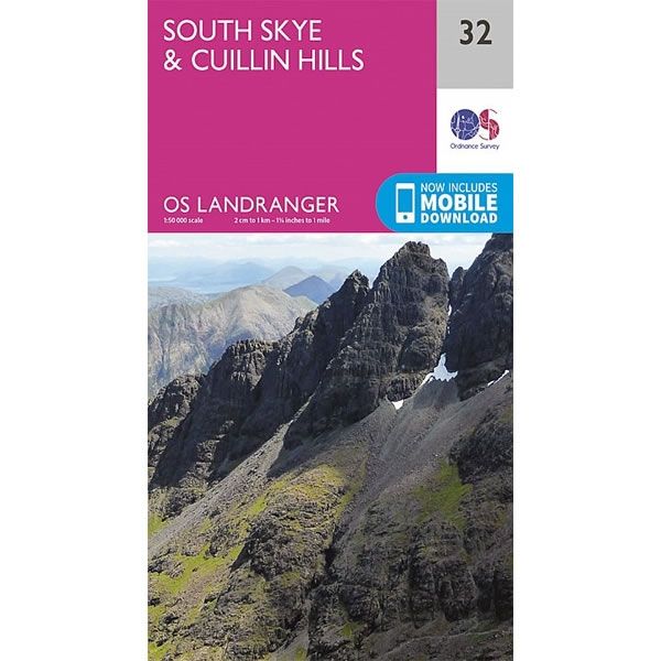 OS Landranger Map 32, South Skye and Cuillin Hills