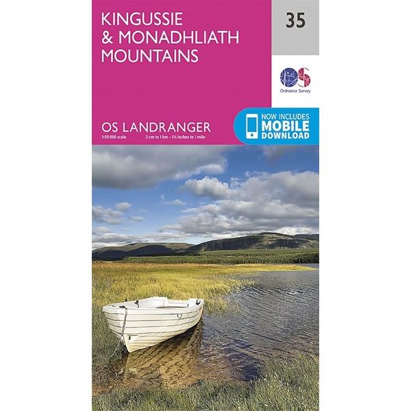 OS Landranger Map 35, Kingussie and Monadhliath Mountains