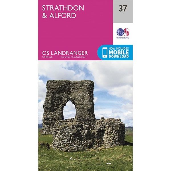 OS Landranger Map 37, Strathdon and Alford